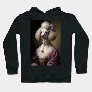 The Comtessa of the Chateau - Classic Poodle Portrait Hoodie